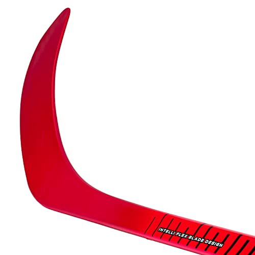 Kids Ice Hockey Stick - Left Shot 55 Inch Junior Composite, Red