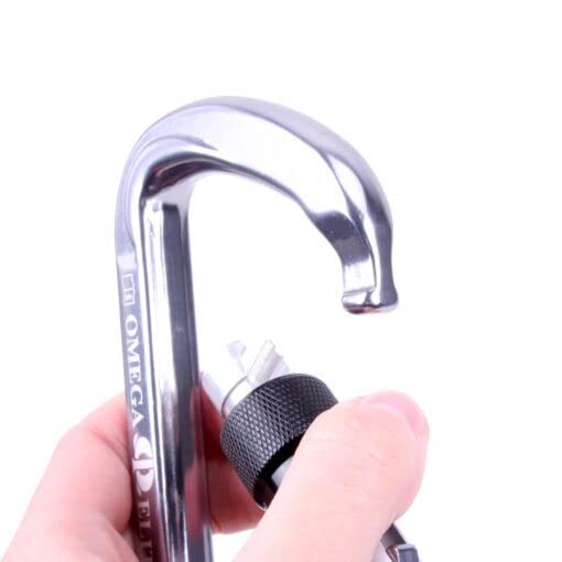 Omega Pacific Elite Keylock Screw-Lok Carabiner - Rated to 45kN, This ‘Biner Weighs only 4.6 Ounces - Certification: NFPA 2500 (1983), 2022 ED General Use