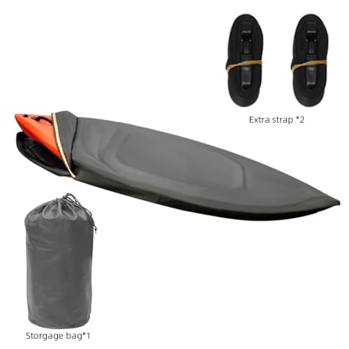 Smikodo 10-13FT Waterproof Tear-Resistant Kayak Cover with Zipper, Heavy Duty Outdoor Storage