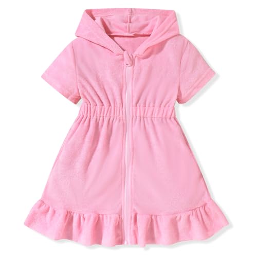 Toddler Girls Swim Cover Up Pink 12-24 Months - Baby Beachwear