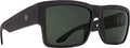 Square Sunglasses with Color Contrast & Polarized Lenses - Matte Black, Happy Bronze & Green Mirror