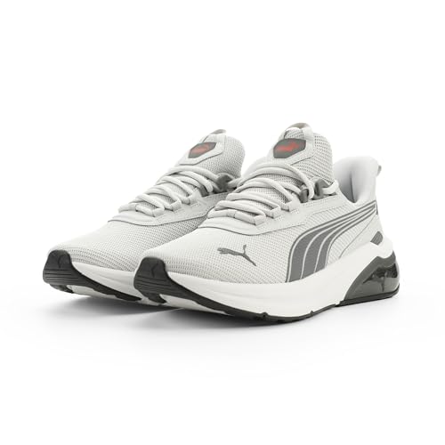 Puma Men's Seeker Shoes - Light Gray & Dark Gray, Size 9.5, All Time Red