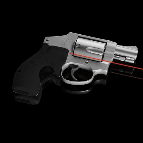 Crimson Trace LG-105 Lasergrips for Smith & Wesson J-Frame Round Butt Revolvers Black