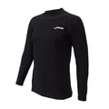 X-Small FINIS Thermal Swim Shirt for Youth - Black, Heat-Retaining BiPoly Fabric