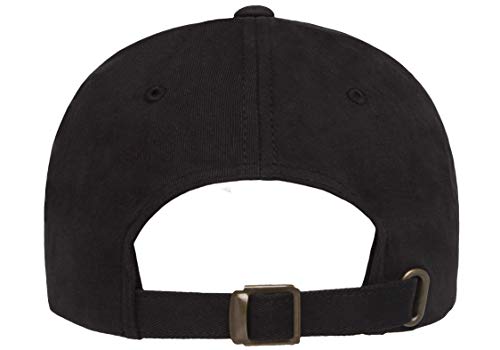 Unisex Cotton Twill Dad Cap - Black, One Size - Yupoong YP Classics Peached
