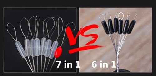 200Pcs Silicone Fishing Stopper Set - Transparent Cylinder / S Size - Milepetus