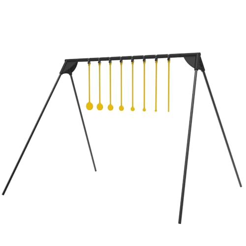 Rimfire Challenge Steel Target Kit with Stand - Caldwell AR500, 8 Targets, 1/4-2 inch, Outdoor Shooting Practice Variation of Rimfire Challenge Filled