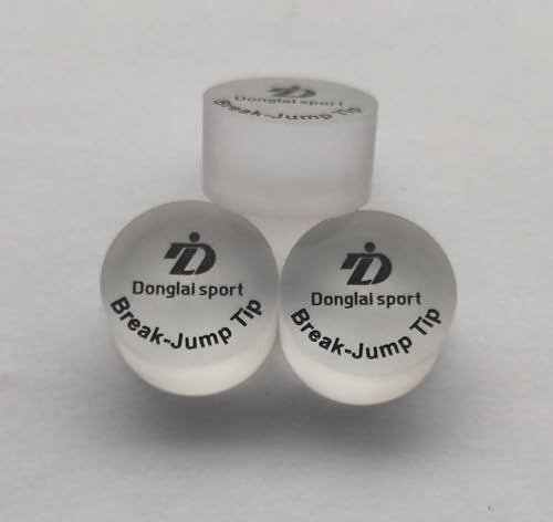 3PCS Billiard Break Cue Tips 14mm Polymer Jump Cue Tips Durable & Professional