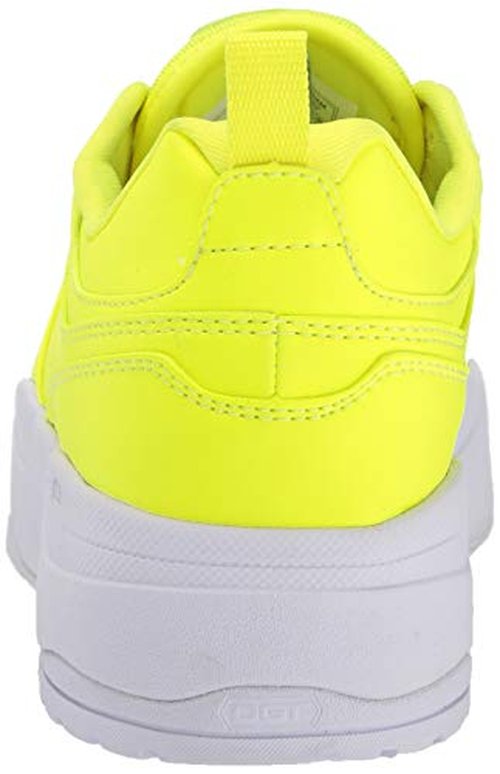 DC Women's E.TRIBEKA Platform Shoe, Yellow, 8 B M US