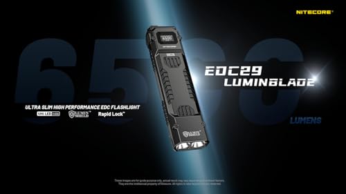 LED Flashlight with USB-C Rechargeable 6500 Lumens Flat Body Waterproof
