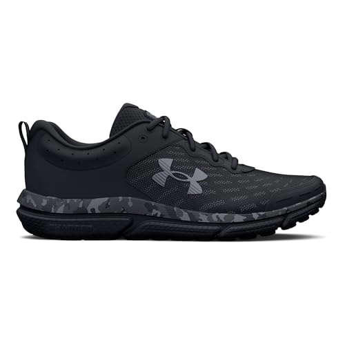 Under Armour Men's Charged Assert 10 Running Shoes - Size 10.5, Black/Gray