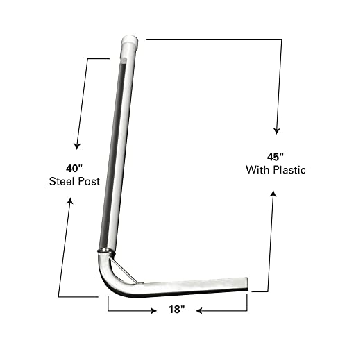 Extreme Max 3005.2175 Post Trailer Guide-On 45" Zinc-Plated Uprights & Hardware