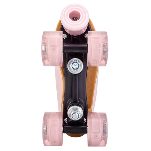 Pink Purple Light Up Roller Skates for Girls Women, 37-US Youth 6