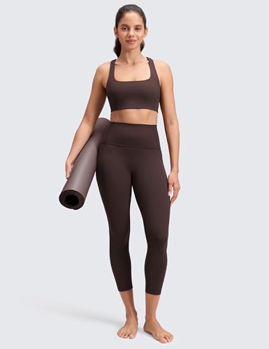 CRZ YOGA Butterluxe Capris with Pockets - Medium / Hot Fudge Brown 23"