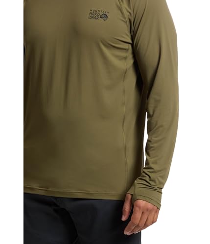 Men's Crater Lake Hoody - Large Combat Green, UPF 50+ Sun Protection for Hiking & Camping