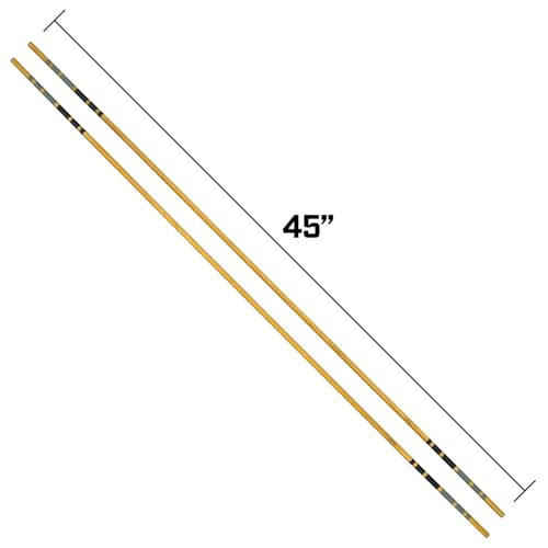 Callaway Heritage Wood Golf Alignment Sticks with Cover - 2 Pack
