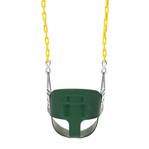 Toddler Swing Seat Half Bucket Outdoor Playground Swing Green