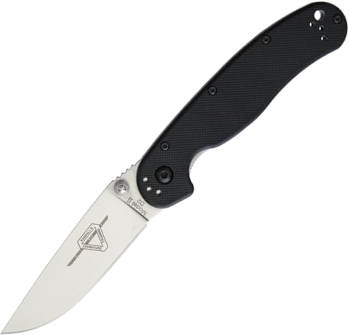 EDC Folding Pocket Knife with 3-Inch Satin D2 Steel Blade, G-10 Handle, Locking Mechanism