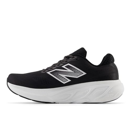 Men's Running Shoes with Fresh Foam X Cushioning - Black & White, Size 9.5
