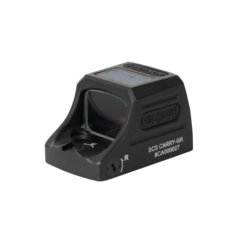 Holosun Green Multi-Reticle Pistol Sight with Solar Charging, Aluminum Enclosed Compact