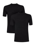 Men's Merino Wool T-Shirt Short Sleeve Base Layer - Charcoal Large