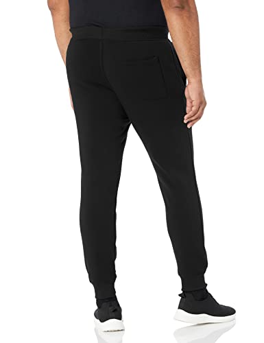 Men's Fleece Jogger Pants Large Black - 2 Pack, Relaxed Fit, Comfortable