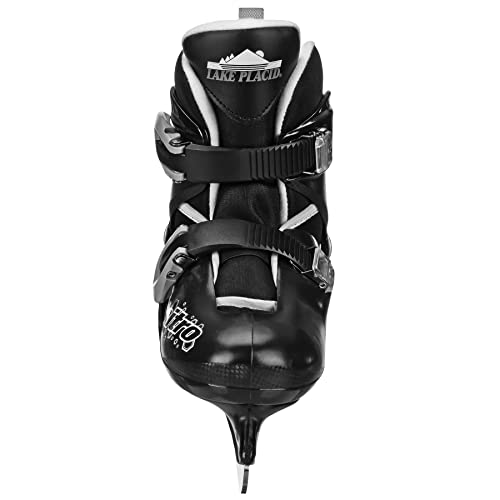 Lake Placid Boys Nitro 8.8 Adjustable Ice Skates Grey Small 11-13