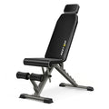 Grey Adjustable Weight Bench 1000LB Folding Home Gym Workout Equipment