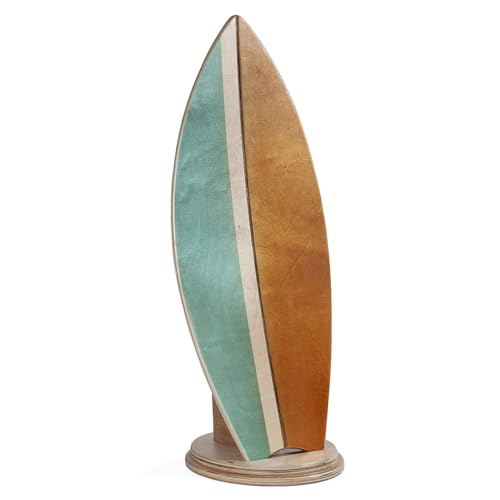 Balance Board with Natural Cork Roller - Blue Indoor Surfing Trainer