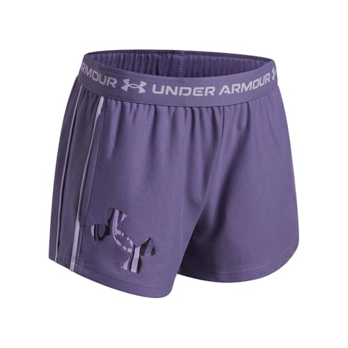 Kids Tech Play Up Logo Shorts - Large Purple Luxe