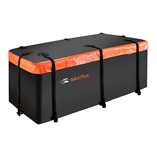 MeeFar Waterproof Hitch Mount Cargo Carrier Bag 16 Cubic Feet - Luggage Rack
