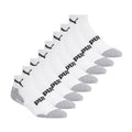 Kids' Quarter Crew Socks 8-Pack White 9-11 with Extra Cushion & Arch Support - Boy's Athletic Socks