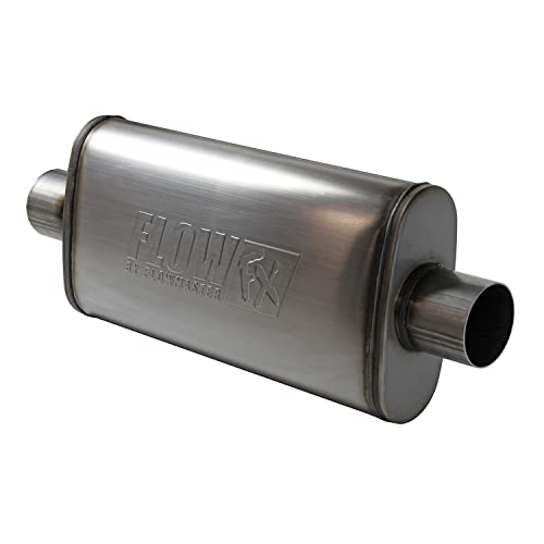 Flowmaster 71249 FlowFX Muffler 3-Inch Center In/Out Stainless Steel - Moderate Sound