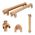 Kensui YinYang Magnetic Wooden Push Up Bars PRO XL - Calisthenics Handles