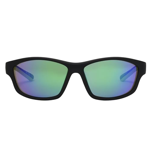 Body Glove Oceanic Wrap Sunglasses, Black, 62 Millimeters