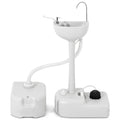YITAMOTOR 17L Portable Camping Sink with 24L Sewage Tank, Hand-Free Operation, Wheels & Soap Dispenser