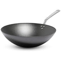 13-Inch Seasoned Carbon Steel Wok - Professional Swedish Cookware for High-Heat Cooking