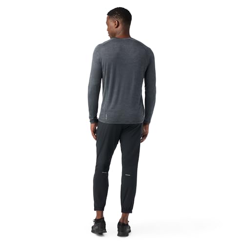 Smartwool Men's Active Ultralite Long Sleeve Shirt Large Charcoal Heather