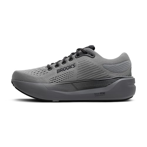 Brooks Men’s Ghost Max 3 Running Shoe - Primer Grey/Ebony, Size 10