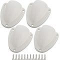 Marine Nylon Vent Cover 2.5 inch Clamshell for Boat Ventilation - White