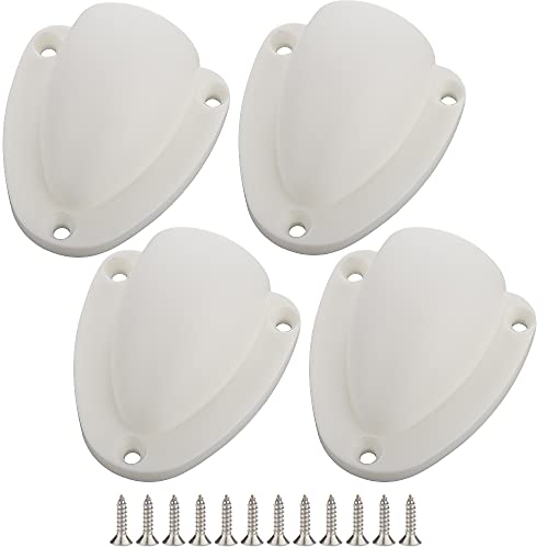 Marine Nylon Vent Cover 2.5 inch Clamshell for Boat Ventilation - White