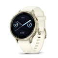 Garmin Venu® 4 41mm Smartwatch - Lunar Gold & Bone Silicone, Advanced Fitness Tracker