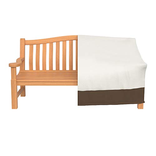 Outdoor Furniture Cover 2-Seater Patio Couch Waterproof UV Resistant Beige