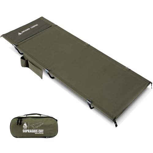 Ultralight Camping Cot with Support Up to 396lbs - Ranger Green