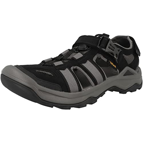 Teva Men's M Omnium 2 Leather Fisherman Sandal - Black, Size 10