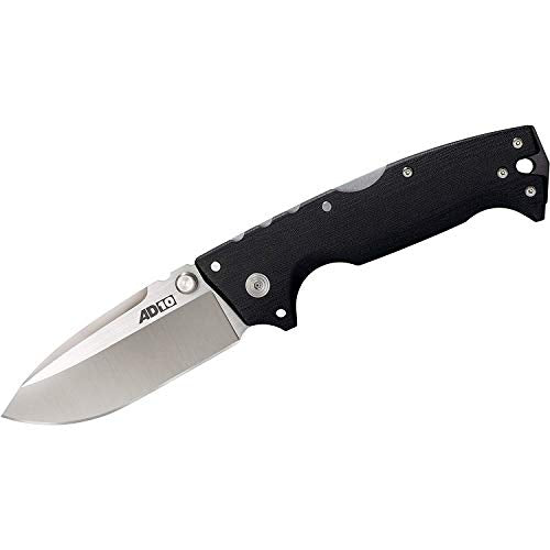 Black Drop Point Folding Knife - Tactical 3.5" S35VN Steel Blade & G-10 Handle