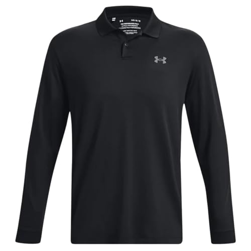 Under Armour Men’s Performance Polo 3.0 Long Sleeve - Large Black