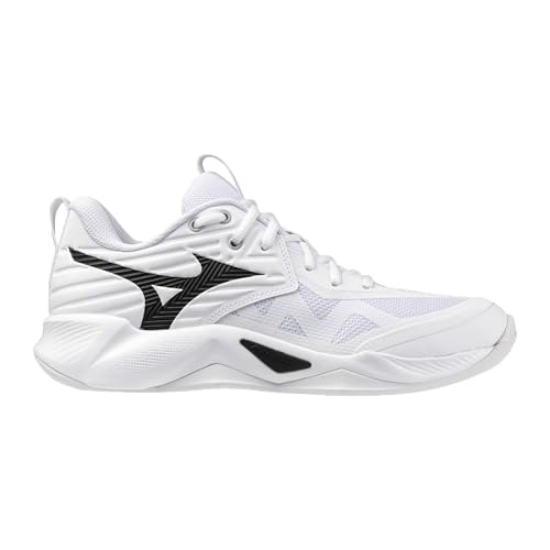 Mizuno Women's Wave Momentum Pro Volleyball Shoe - White Black, Size 8