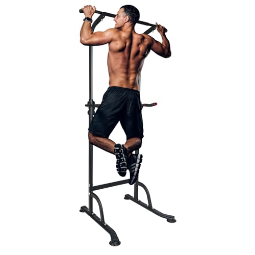 LSKSSNG Adjustable Pull Up & Dip Station - Multi-Function Home Gym Equipment