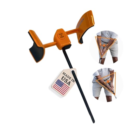 Orange Whip Putt Master Golf Putting Aid Trainer - Short Game Swing Practice